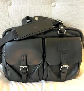 Tumi Townhouse Lonsdale Briefcase Weekender ALL LEATHER 16x12x4 Genuine Leather - Imagen 1 de 5