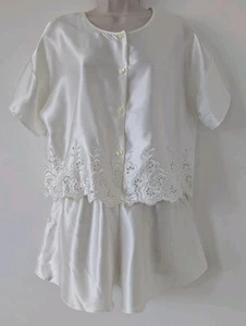 Conjunto de pijama con estampado de satén St Michael M&S para dama camisola pantalones cortos - Imagen 1 de 7