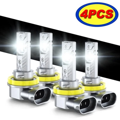 Combo de 4 bombillas LED de haz alto bajo para Freightliner Cascadia 2017-2025 Foto 1 de 4