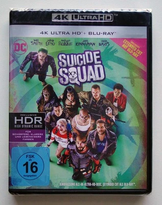 SUICIDE SQUAD  [4k UHD + Blu-ray] Superhelden - NEU! - Bild 1 von 2