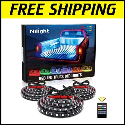 Outdoor 60 Inch RGB Truck Bed Lights with Remote Control and Extension Cable - Image 1 of 4