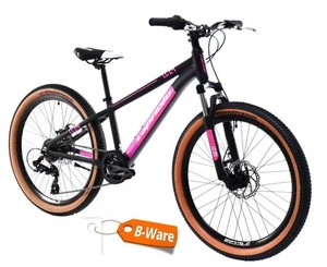 24 Zoll ALU Mountainbike Capriolo LC240 2D FS, Shimano 7G - black pink, B-WARE - Bild 1 von 11