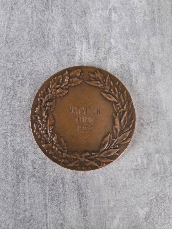 突尼斯游泳奖章 1955 年奥运会 — 第 1/4 张图片