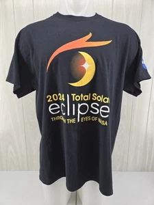 NASA 2024 Total Solar Eclipse 2024 Totality 04.08.24 T-Shirt Large - Picture 1 of 12