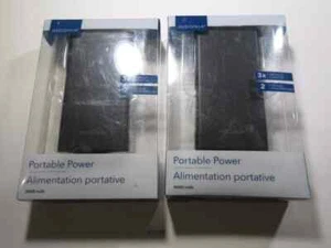 Lot de 2 banques d'alimentation portables Insignia 8000mAh NS-MB8002-C noir - Photo 1 sur 4