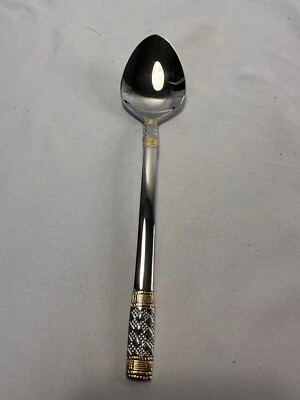 Golden Aegean Weave Wallace corsica 18/10 stainless individual Soup Spoon 7.25" - Image 1 of 4