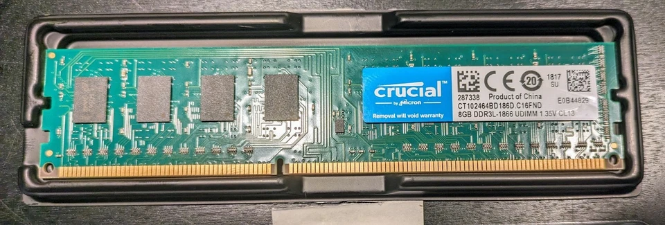 Crucial Micron CT102464BD186D 8GB DDR3L, 1866 MTS CL13 - Image 1 of 1