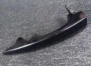 BMW 5-Series E60 E61 LCI Front Left Door Outer Grab Handle : SCHWARZ 2 / BLACK - Picture 1 of 14