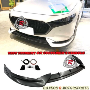 Fits 19-26 Mazda 3 5dr Hatchback TH-Style Front Lip (PP) - Picture 1 of 4