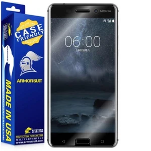 [2-Pack] ArmorSuit MilitaryShield Nokia 6 Case Friendly Screen Protector - Picture 1 of 6