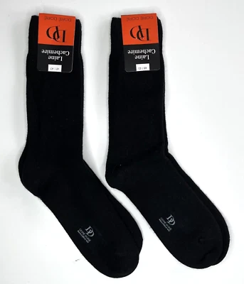 2X Calcetines de Vestido Doré Dore Negro Lana Cachemira EE. UU. Para hombres M 6.5-10 ITALIA Foto 1 de 4