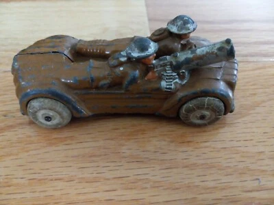 Vintage Barclay 4" U.S. Army Machine Gunner & Driver BV-153 - Image 1 of 4