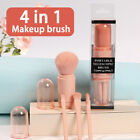 4 in1 Travel Makeup Brush Set Eyeshadow Eye Lip Face Concealing Foundation Brush
