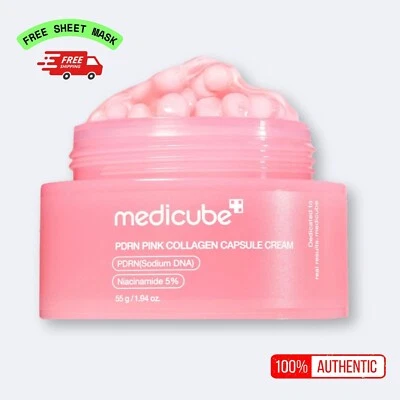 Medicube PDRN Pink Collagen Capsule Cream 55g – Glow Boosting Moisturizer - Image 1 of 4