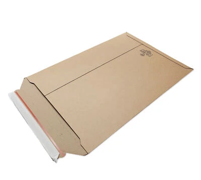 VERPACKING 20 Versandtaschen Karton 330 x 490 mm DIN A3 Premium Qualität Braun