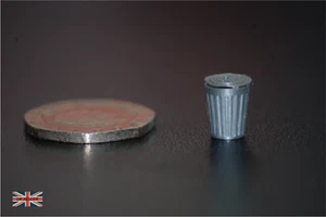Trash/Garbage Can - PACK OF 5 -- OO Gauge (1:76) - Railway Modeling Scenery - UK - Picture 1 of 3