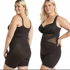Cacique Max Contouring Open Bust Thigh Shaper Level 3 Plus Size 22/24 Black NEW - Picture 1 of 10