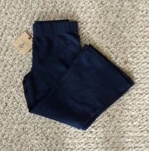 Lands End Girls Yoga Flares Classic Navy Size 4 New - Picture 1 of 2