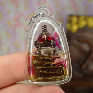 Phra Ngang Charm amulet Holy Miracle Pendant Buddhism Talisman Ngang Red Eyes - Picture 1 of 8