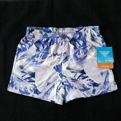 Молодежь маленький COLUMBIA PFG шорты без застежек - фиолетовый - новый с ярлыком - Изображение 1 из 4