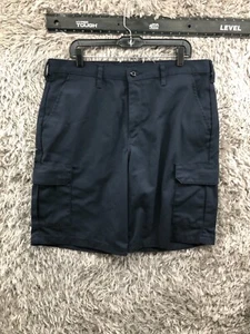 Red Kap Cargo Shorts Mens Size 36 Mid Rise Dark Wash Blue - Picture 1 of 10