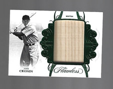 Joe Cronin HOF 2018 Panini Flawless Legends Jumbo Material Relic Emerald 1/5 ⚾