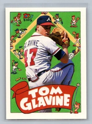 TOM GLAVINE 1992 Topps Kids #34 C2 - Image 1 of 2