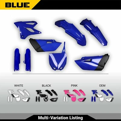 Kit de carrocería de plástico color OEM Yamaha YZ 85 2019-2021 negro azul rosa blanco Foto 1 de 4