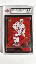 Sidney Crosby 2013-14 Quad Black Diamond Ruby Hockey Card #40/50 Graded 8.5!!!