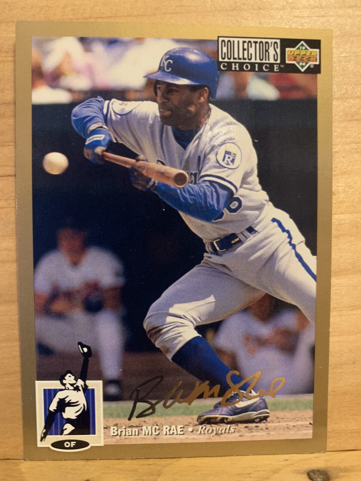 1994 Upper Deck Collector's Choice - Brian McRae #201 - GOLD SIGNATURE PARALLEL