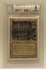 Magic The Gathering MTG Revised Bayou BGS 9 Mint!