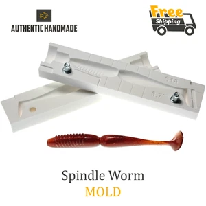 Spindle Worm Shad Fishing Lure Bait Mold Soft Plastic 94-125 mm - Picture 1 of 3