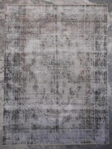 Alfombra vintage turca Kayseri de 9'6"" x 13'6"" ft, alfombra de área de lana anudada a mano - Imagen 1 de 3