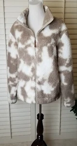 LIV Outdoor Chloe Sherpa Jacket / Coat  Womens LG Tan / White #41459 - Picture 1 of 12