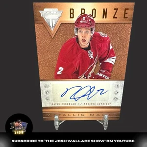 2012-13 Titanium Bronze “Metallic Marks” David Rundblad AUTO Autograph - Picture 1 of 2