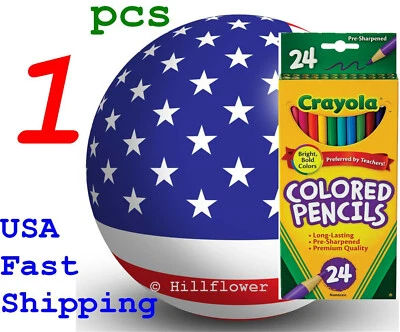 1 X Juego de Lápices de Colores Crayola Colores Surtidos 24 68-4024 684024 Edad 5+ Foto 1 de 4