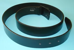 CINTURA UOMO CESARE PACIOTTI PELLE NERA IN METALLO SPAZZOLATO TAGLIA 100CM MADE IN ITALY - Foto 1 di 12