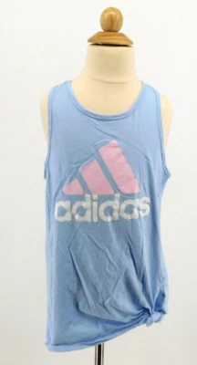 Adidas Girls Blue Logo Tank Top Sleeveless Size Youth XL - Image 1 of 4