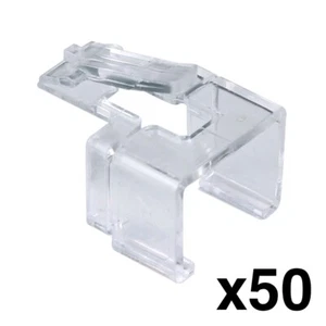 *CAJA ABIERTA* Construct Pro RJ-45 Fácil Reparación de Enchufes para Cat5e y Cat6 (50ct, Transparente) - Imagen 1 de 6
