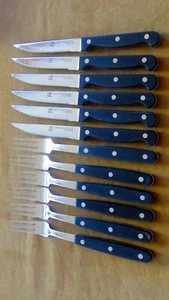 Besteckset 12 teilig Pizza-Steak-Spickmesser, Wellenschliff Anka Messer Solingen - Bild 1 von 7