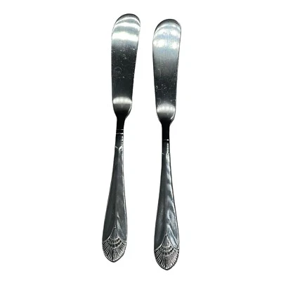 Lot of 2 Update International Marquis Stainless Steel Master Butter Knife 6 3/4" - Image 1 of 4