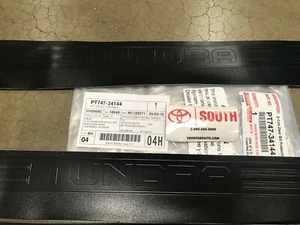 2012-2021 Toyota Tundra Crew Max Door Sill Protectors Genuine OEM PT747-34144 - Picture 1 of 3