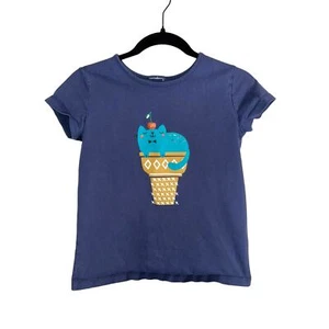 Hanna Anderrson Ice Cream Cat Print Tee US 12 (150cm) - Picture 1 of 4
