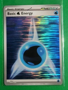 Pokémon TCG Scarlet & Violet Basic Water Energy #019 Common Reverse Holo - Picture 1 of 2