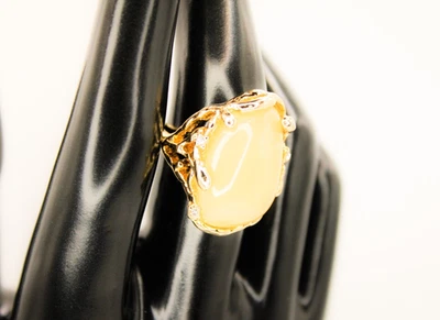 Кольцо Park Lane Bellini в золотой коралловой упаковке персиковый кабошон размер 8,25 - Изображение 1 из 4