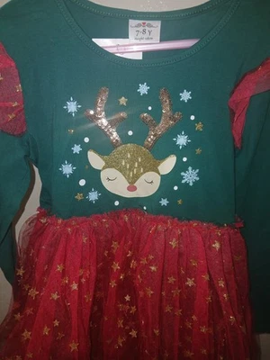 Kids Christmas Dress - Image 1 of 4