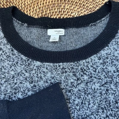 Halogen 100% Cashmere Marbled Ombré Sweater Dark Gray Black Size X-Large - Image 1 of 4