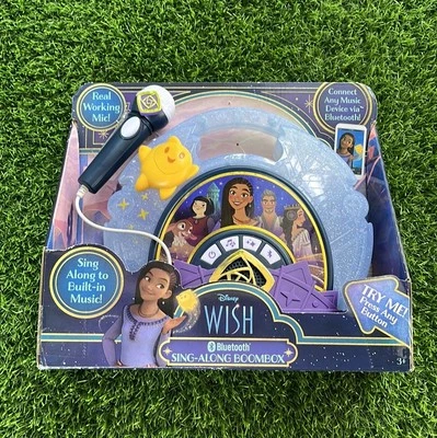 Disney WISH Sing-Along Kids Boombox Bluetooth & Working Mic - Image 1 of 2