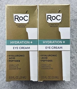 RoC Hydration + Eye Cream - Hyaluronic Acid - Lot of 2 - brand new L@@K  - Picture 1 of 2