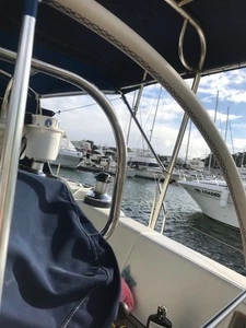 Cubierta de volante de cuero para yate y barco - Diámetro 90-99 pulgadas / 229-251 cm - Imagen 1 de 11